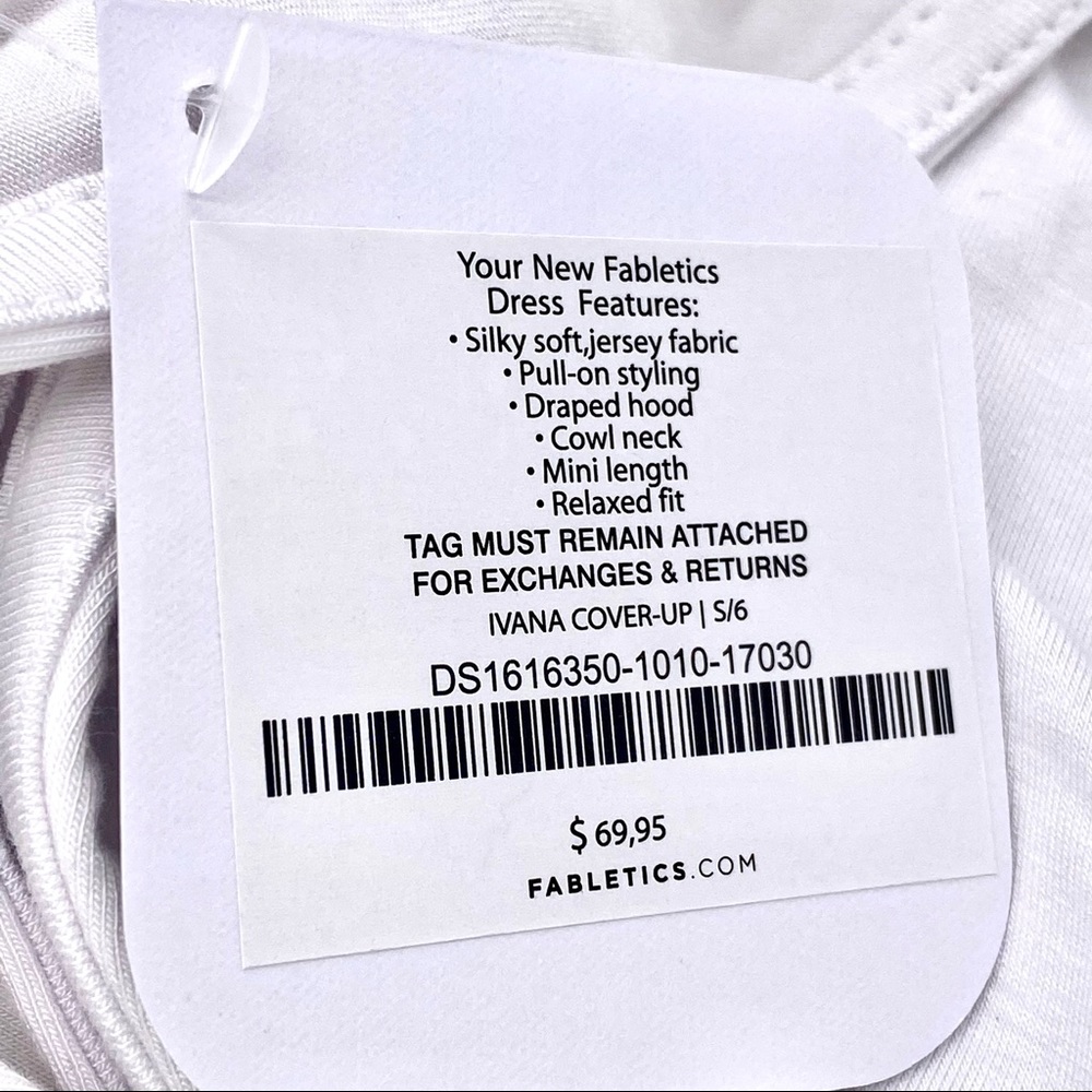 👙HP👙NWT Fabletics Ivana Hooded Swim Coverup, S - Picture 13 of 15